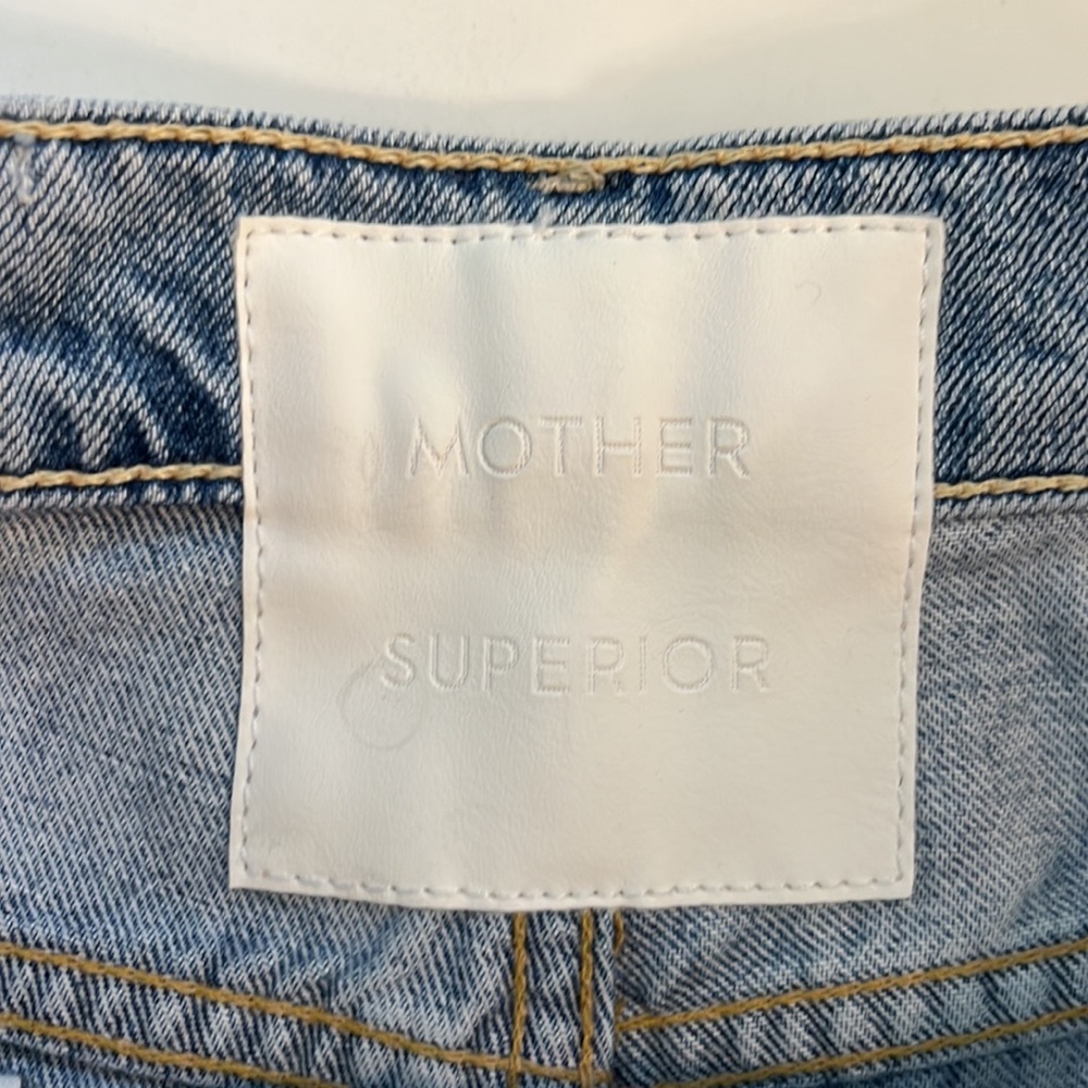 Mother The Trickster Denim Bermuda Shorts View 5